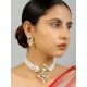 Classic Kundan Pearl Choker Necklace Set